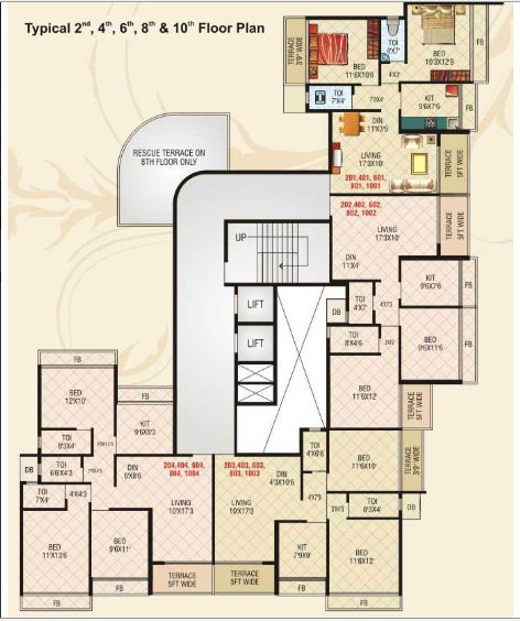 3 BHK Shelter Empire, Kharghar — for Sale