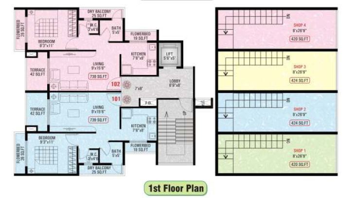 2 BHK Park View, Walkeshwar — for Rent