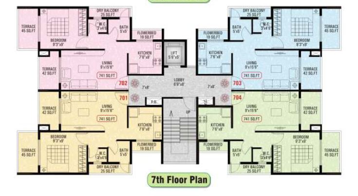 2 BHK Park View, Walkeshwar — for Rent