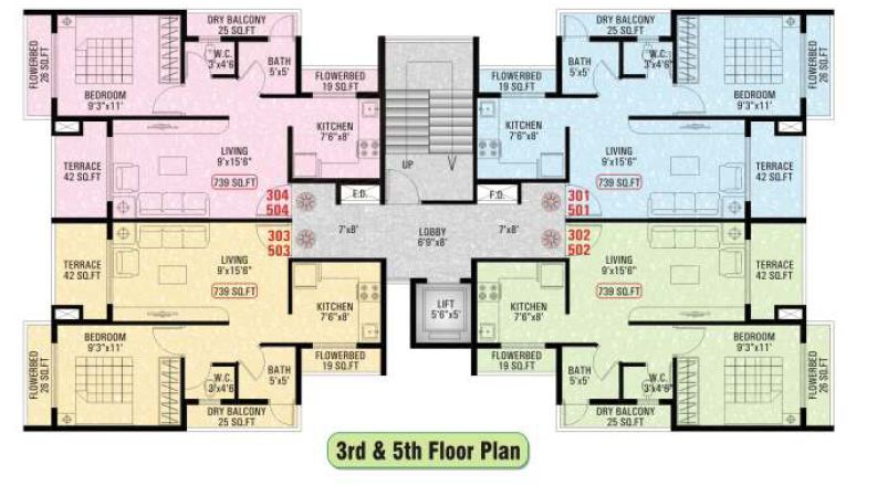 2 BHK Park View, Walkeshwar — for Rent