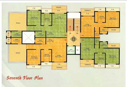 2 BHK R K Residency, Nerul — for Sale