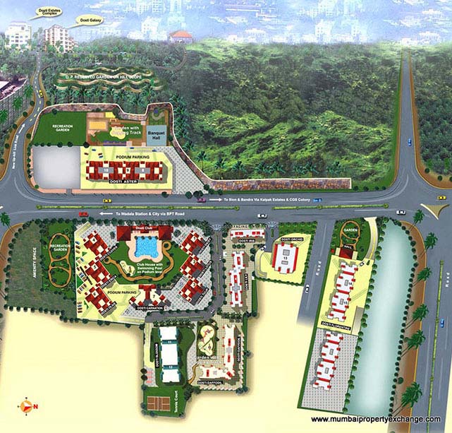 2 BHK Flats on Rent in Dosti Ambrosia, Wadala