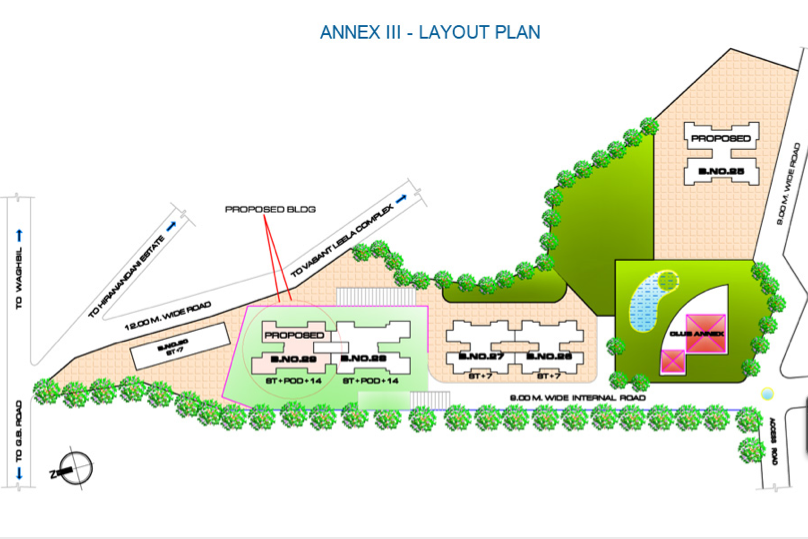 2 BHK Vijay Annex 29, Thane West — for Sale