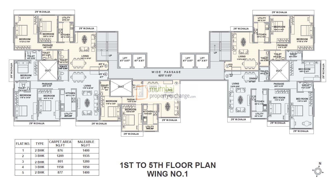 4899 Oth Floor Plan - Hubtown Seasons, Chembur