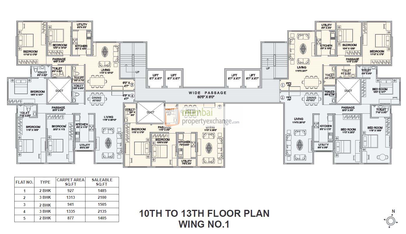 4899 Oth Floor Plan 2  - Hubtown Seasons, Chembur