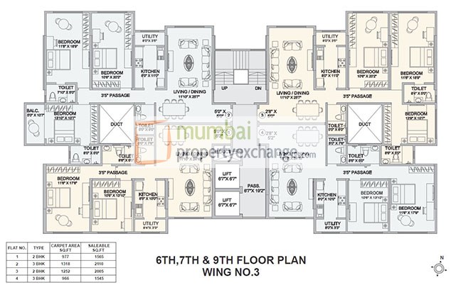 4899 Oth Floor Plan 7  - Hubtown Seasons, Chembur