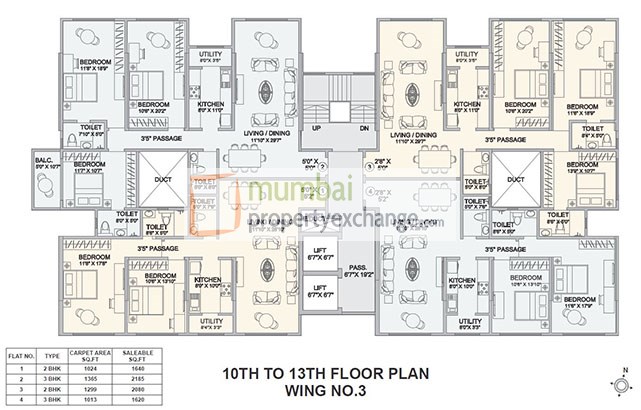 4899 Oth Floor Plan 8  - Hubtown Seasons, Chembur