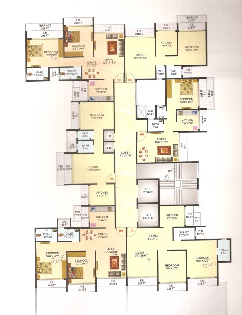 2 BHK Silicon Residency, Kalamboli — for Sale