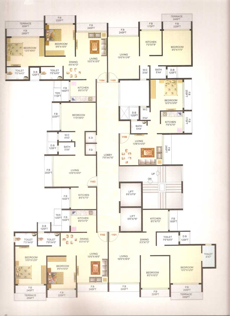 2 BHK Silicon Residency, Kalamboli — for Sale