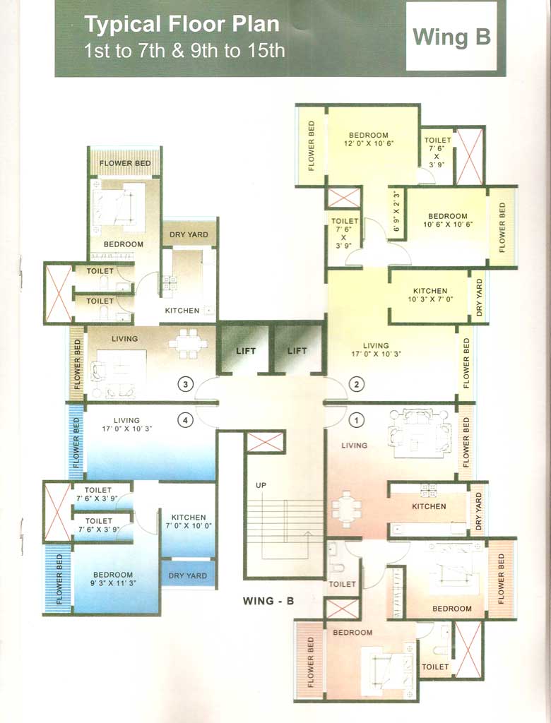 5038 Oth Floor Plan 1 - Akash Kiran, Vile Parle East