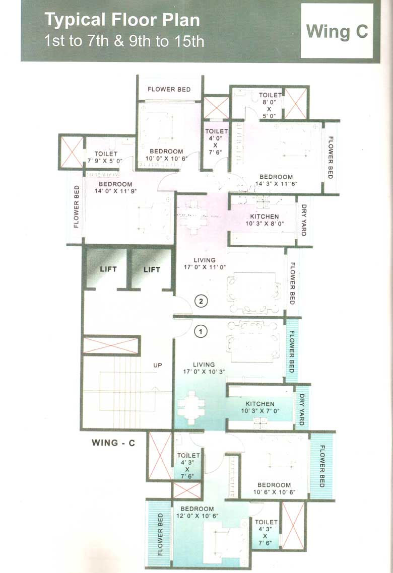 5038 Oth Floor Plan 2 - Akash Kiran, Vile Parle East
