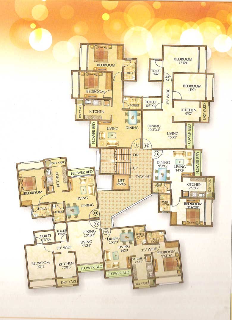 5040 Oth Floor Plan 4 - Ashtavinayak, Virar