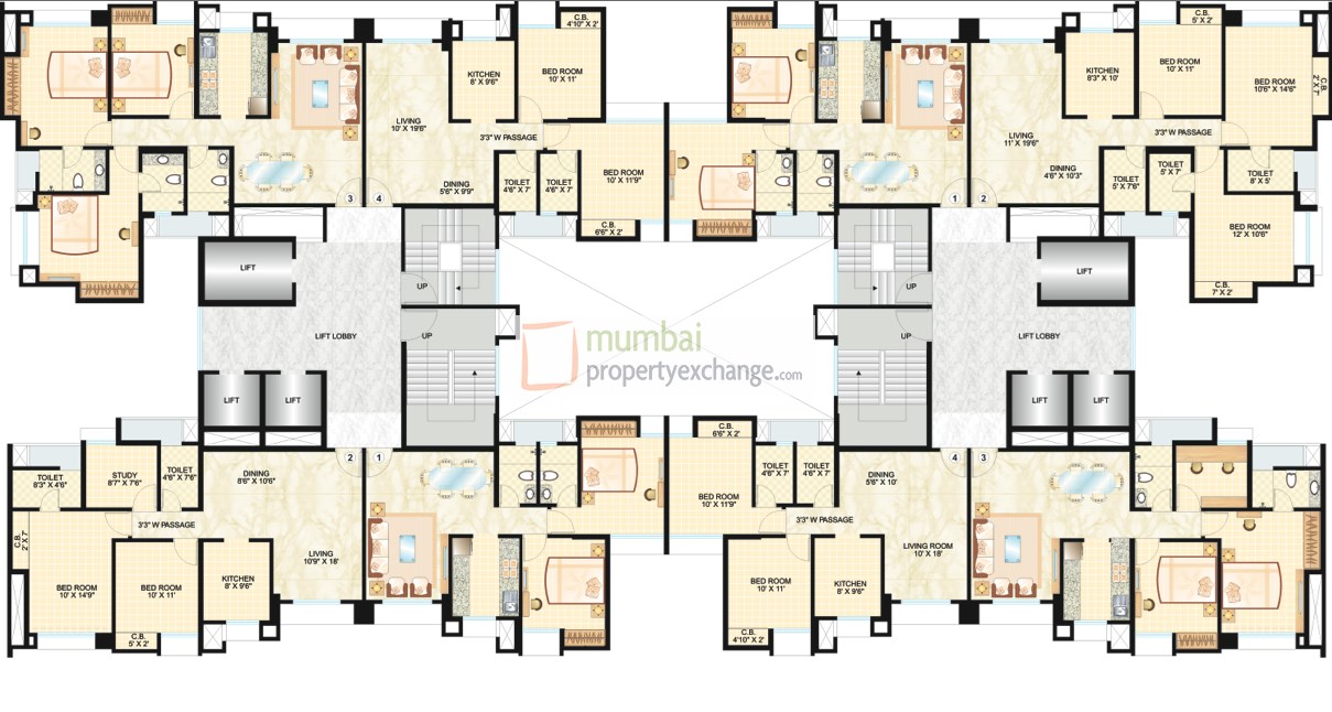 2 BHK Dosti Vihar Vidisha and Vasudha, Thane West — for Sale