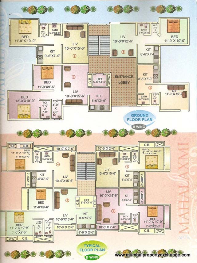 3 BHK Mahalaxmi Apartments, Bhayandar — for Sale