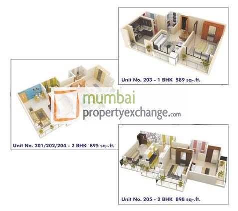 5225 Oth Unit Layout - Aims Sea View, Bhayandar