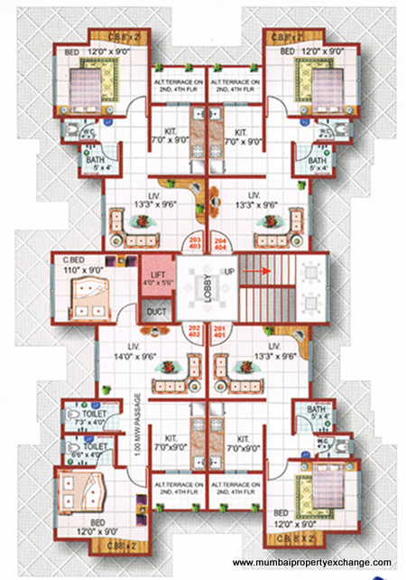 5250 Oth Floor Plan 5  - Sai Balram, Dombivali
