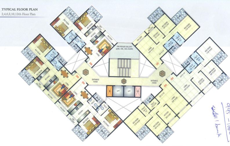 2 BHK Shelton Vista, Nerul — for Sale