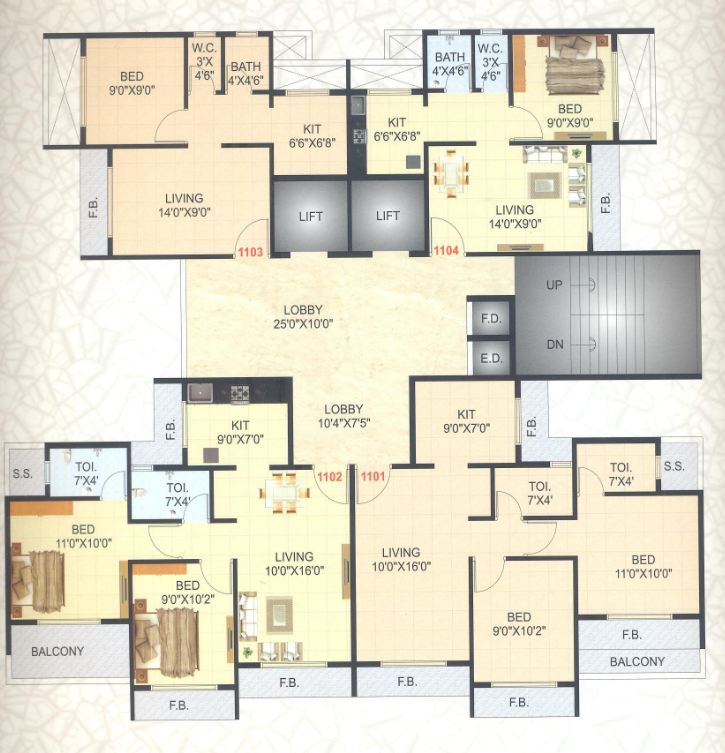 5483 Oth Floor Plan 5  - Kailash Tower, Taloja