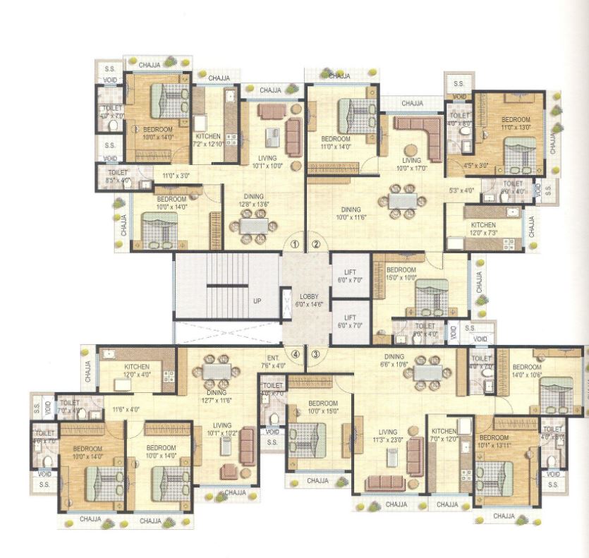 5528 Oth Floor Plan 3  - Krishna Residency, Andheri East