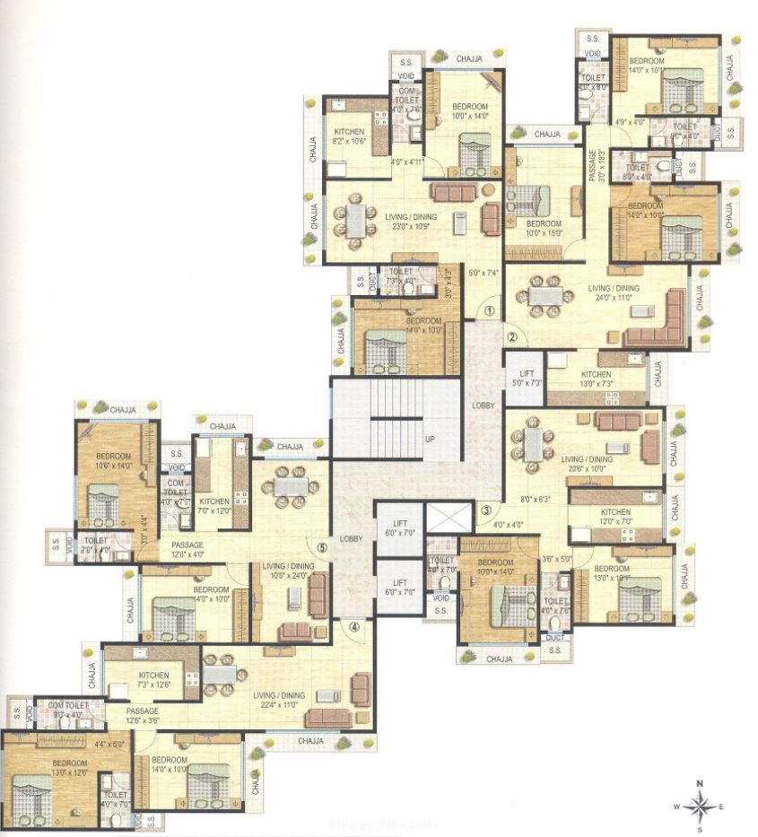 5528 Oth Floor Plan 6  - Krishna Residency, Andheri East