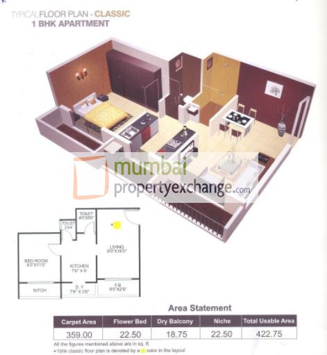 5536 Oth Floor Plan 1  - Vinay Unique Gardens, Virar