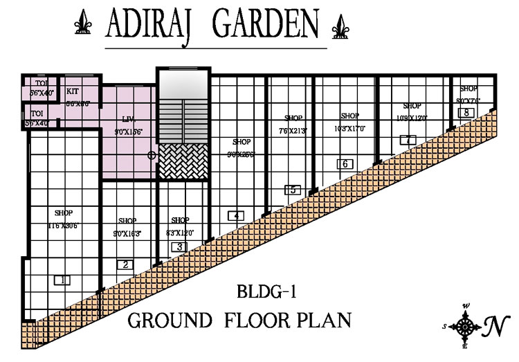 5592 Oth Floor Plan - Adiraj Garden, Nalla Sopara