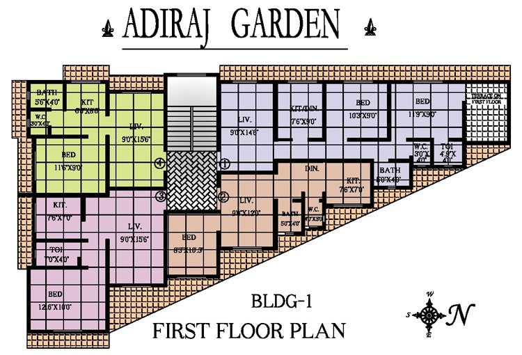 5592 Oth Floor Plan 1  - Adiraj Garden, Nalla Sopara