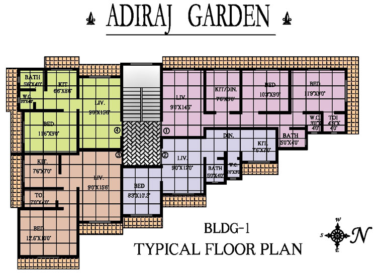 5592 Oth Floor Plan 2  - Adiraj Garden, Nalla Sopara