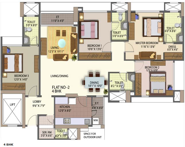 5596 Oth Floor Plan 1  - The Great Eastern Garden, Kanjur Marg