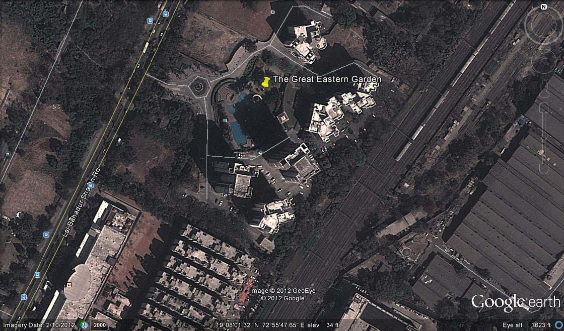 5596 Oth Google Earth - The Great Eastern Garden, Kanjur Marg