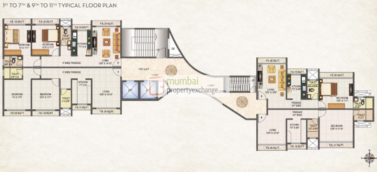 5611 Oth Floor Plan 4  - Kalash, Chembur