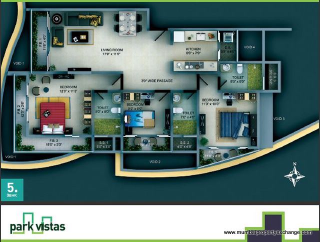 5630 Oth Floor Plan 1  - Park Vistas, Andheri West