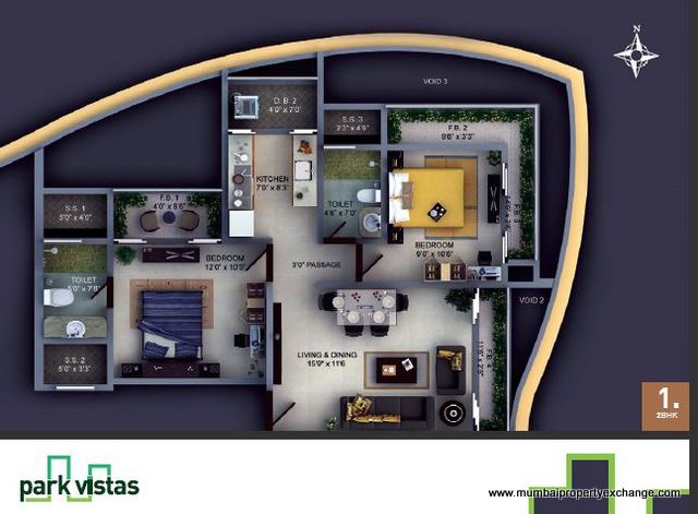 5630 Oth Floor Plan 9  - Park Vistas, Andheri West