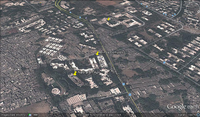 5747 Oth Google Earth - Navratan Apartments, Andheri East