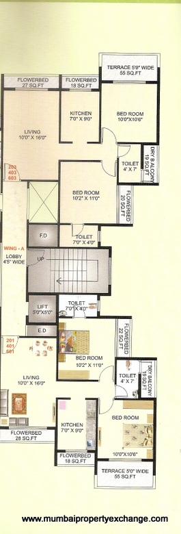 2 BHK Saubhagya Residency, Kharghar — for Sale