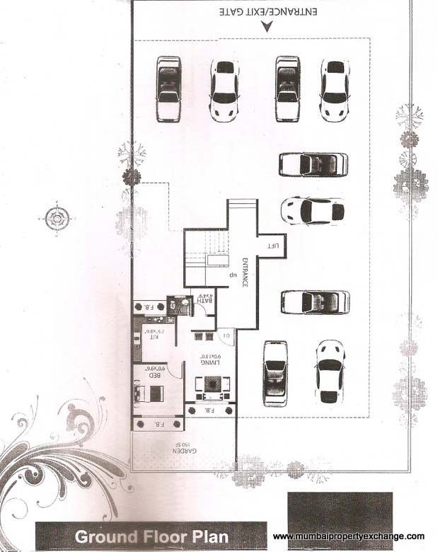 1 BHK Krishna Residency, Ghansoli — for Rent