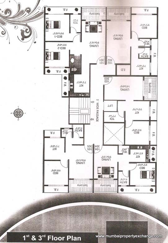 1 BHK Krishna Residency, Ghansoli — for Rent
