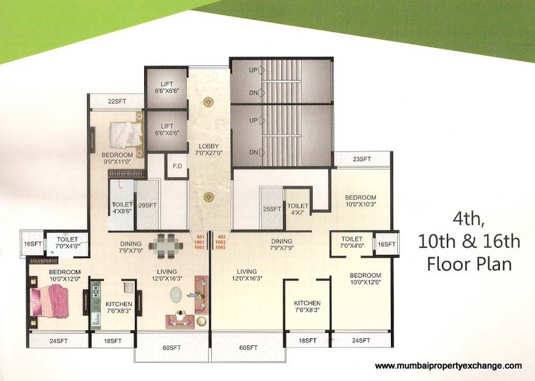 5831 Oth Floor Plan - Skyline Seaview, Ghansoli