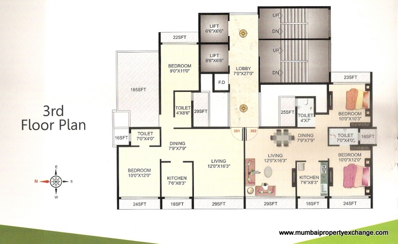 5831 Oth Floor Plan 1  - Skyline Seaview, Ghansoli