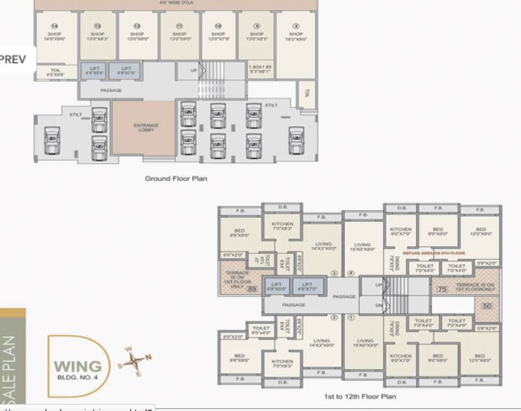3 BHK Poonam Heights, Virar — for Sale