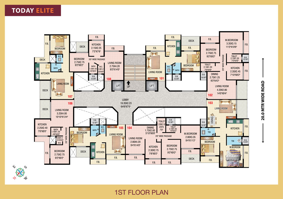 5912 Oth Floor Plan 1  - Today Elite, Ulwe