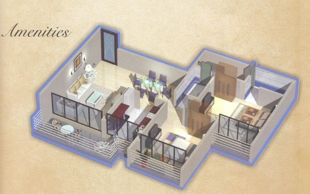 2 BHK Phoenix Heights, Kalamboli — for Sale