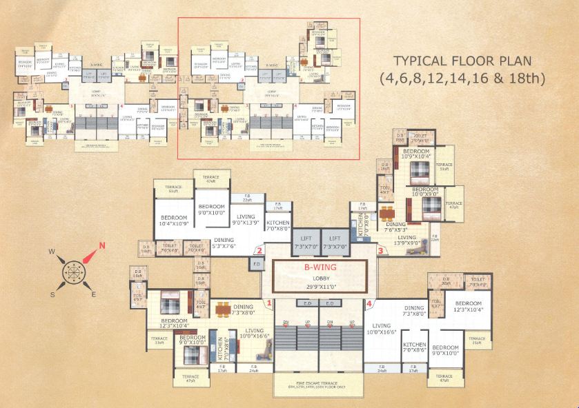 2 BHK Phoenix Heights, Kalamboli — for Sale