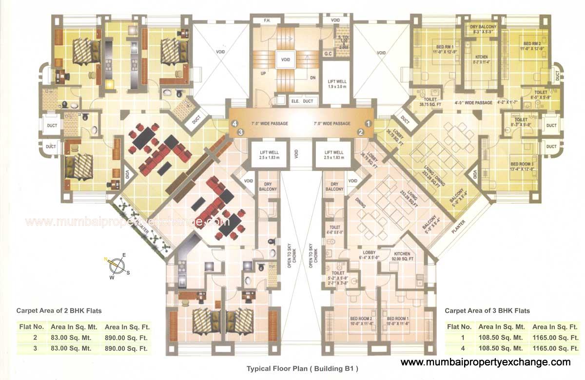 6065 Oth Floor Plan - Pataskar Eclat, Thane West