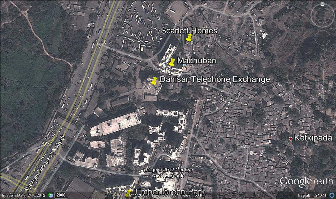 6077 Oth Google Earth - Scarlett Homes, Dahisar East