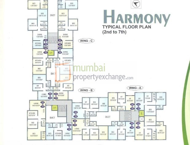 6121 Oth Floor Plan 1  - Harmony, Chembur