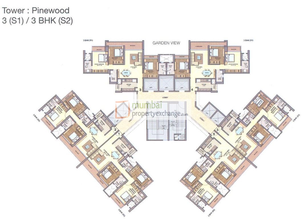 3 BHK Runwal Greens Pinewood, Mulund West — for Sale — photo 3