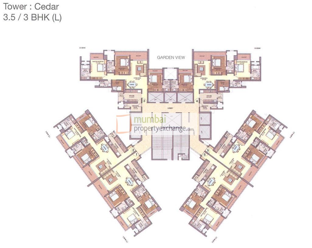 6132 Oth Floor Plan 1  - Runwal Greens Cedar, Mulund West