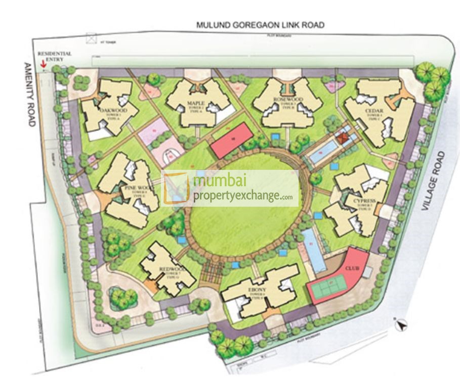 6132 Oth Layout - Runwal Greens Cedar, Mulund West