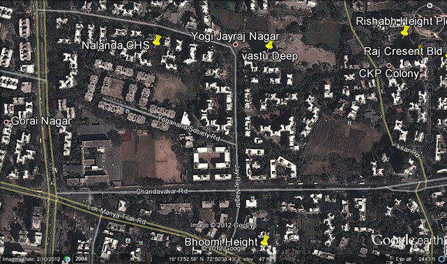 6243 Oth Google Earth - Nalanda Chs, Borivali West